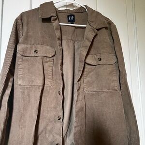 GAP Beige Corduroy Shirt Jacket